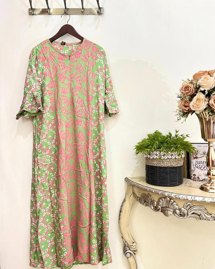 [IJMA'] SekDress Kania I Sekdress Batik Cap I Daster Rayon I Daster motif soft I Daster Pekalongan