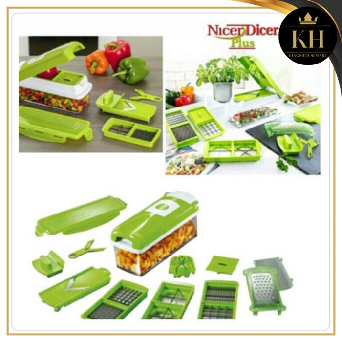 NICER DICER - ALAT PEMOTONG SERBAGUNA DAN DILENGKAPI DENGAN PARUTAN SERBAGUNA