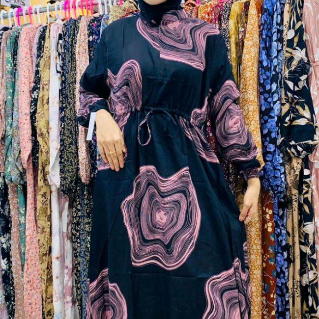 Gamis kekinian busui gamis harian katun rayon