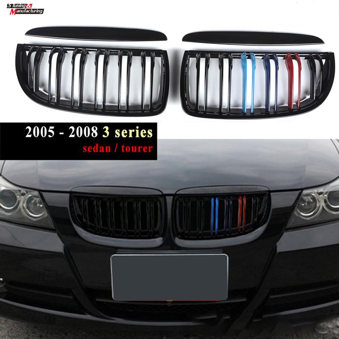 E90 E91 Front Bumper Sport Kidney Hood Grille For BMW E90 3 Series