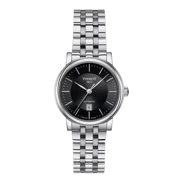Jam Tangan Wanita Tissot Carson Premium Automatic Lady 30mm T-Classic T122.207.11.051.00 Black Dial