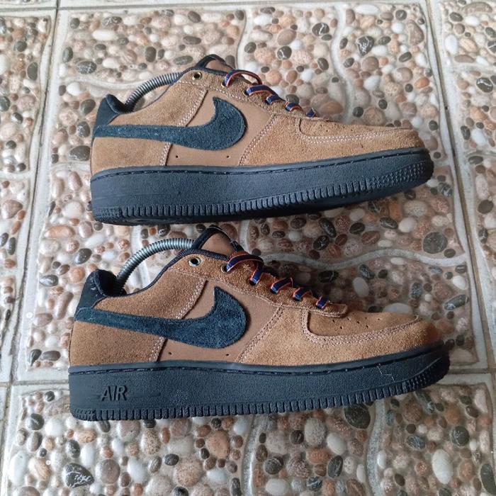 Sepatu Nike AF1 Low Brown Black