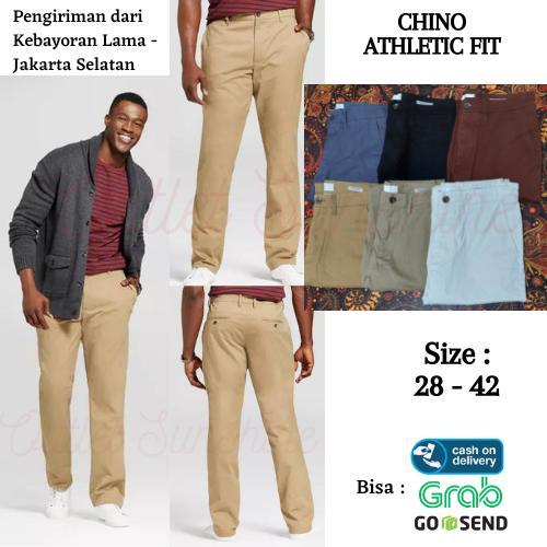 Celana Chino Goodfellow Athletic Slim Fit Pria Laki Dewasa Original 4