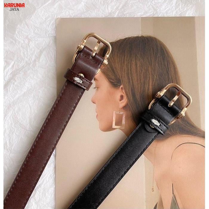 KJ Ikat Pinggang Kulit Gesper Wanita Belt Aksesoris Fashion SS289