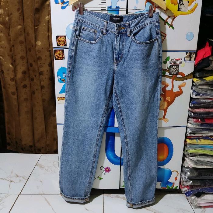 Celana Denim Jeans pria Fatalism Size 30/31cm