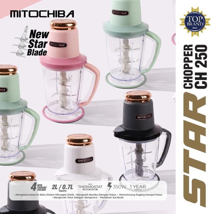 MitoChiba Food Chopper 2L Plastik 350W 2 Chopper