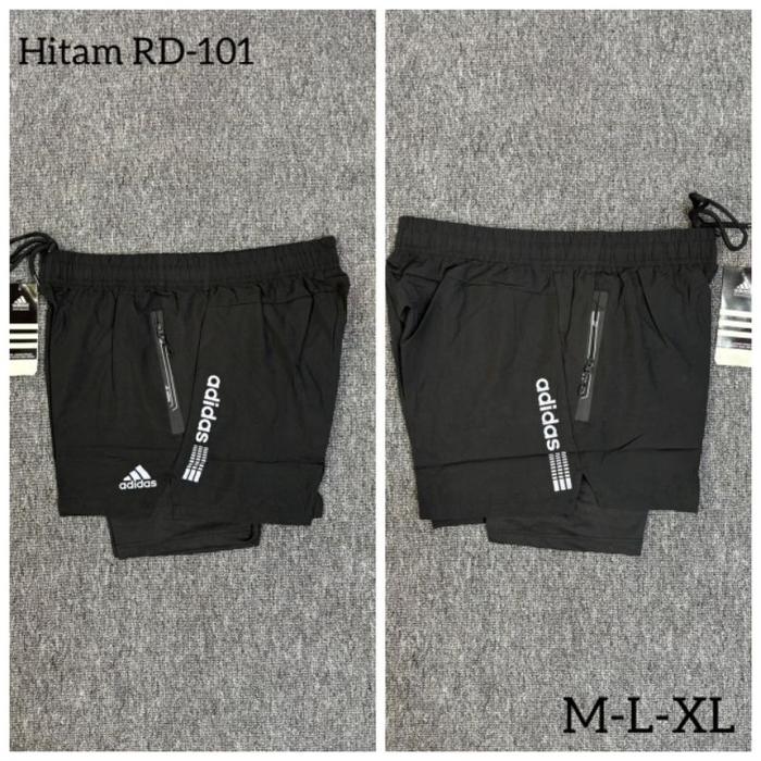Celana Pendek Olahraga Lari Pria Short Black Celana Olahraga Pendek Gym Running Lari