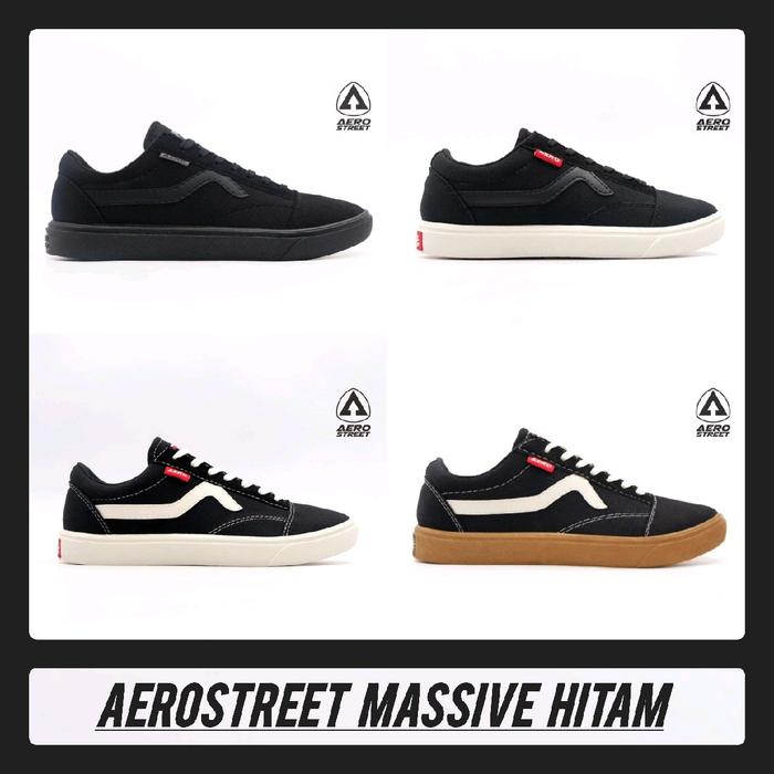 Aerostreet 37-44 Massive Hitam | Massive All Black | Massive Hitam Hitam | Massive Hitam Natural | M