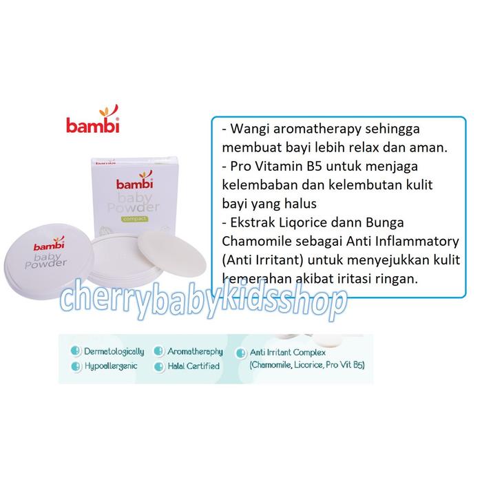 Ready Bambi Baby Powder Compact / Prickly Padat / Compact Refill 40 Gr Bedak Bayi Padat Cbks Murah