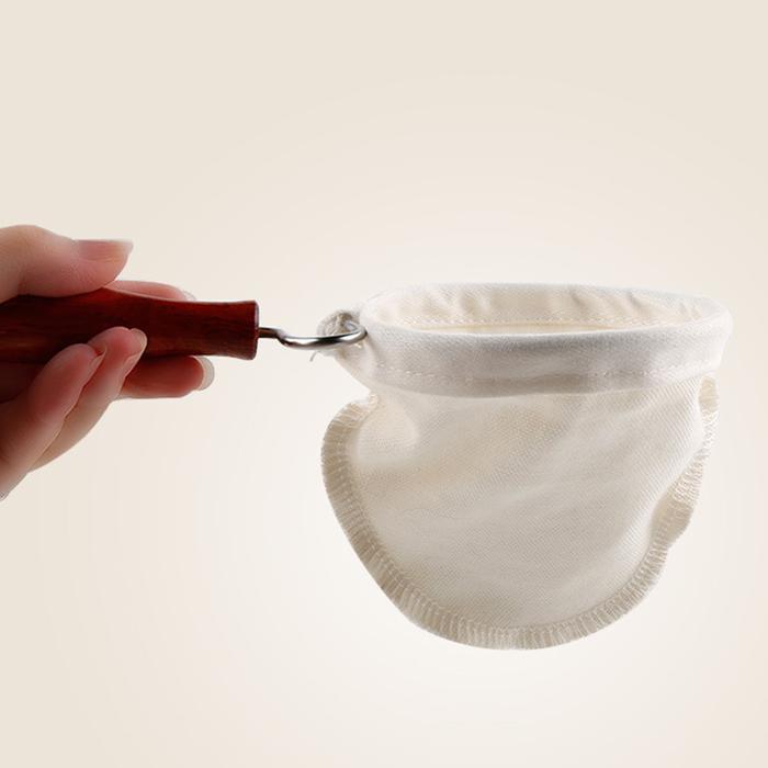 5pcs.S/l Flannel Cloth Coffee Filter Strainer Cloth Reusable Wood