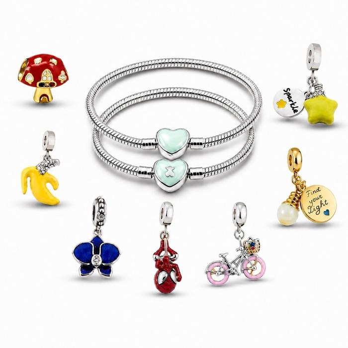Premium Charms Pan Pan (Titanium) Custom Gelang