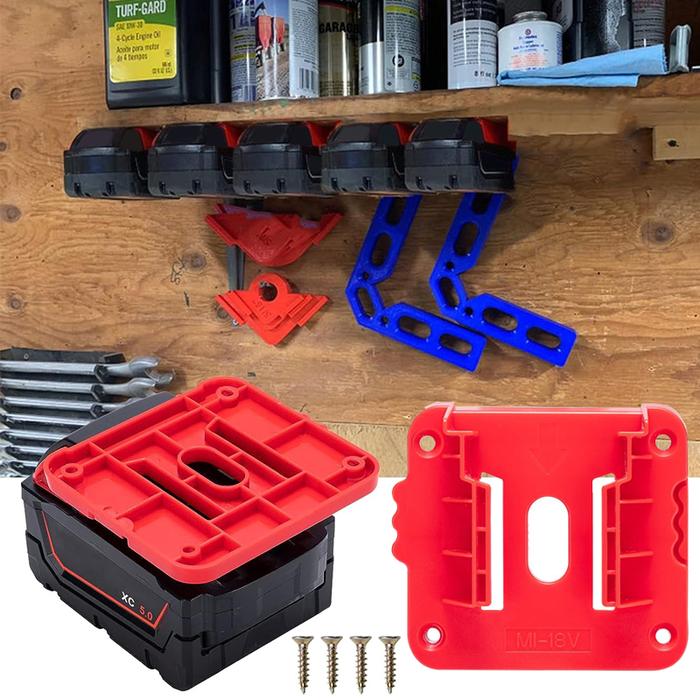 For Milwaukee 18V Li-ion Battery Battery Holder Battery Mount Battery Base Bracket Battery Cover Doc