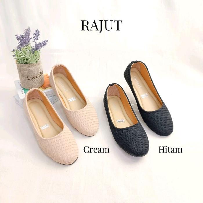 37-43 BIG SIZE SEPATU RAJUT Eva shoes Polos JUMBO(G253) Flat Wanita