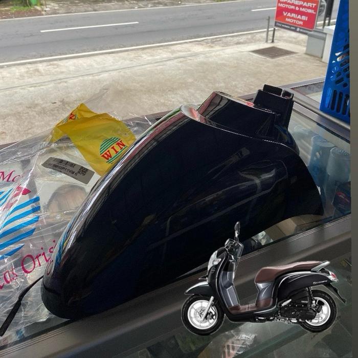 SPAKBOR SLEBOR DEPAN SCOOPY FI INJEKSI 2017 2018 2019 2020 HITAM MERK WIN KUALITAS ORIGINAL