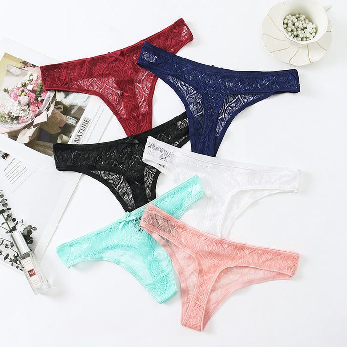 Celana Dalam Wanita Renda Polos G String Renda cd