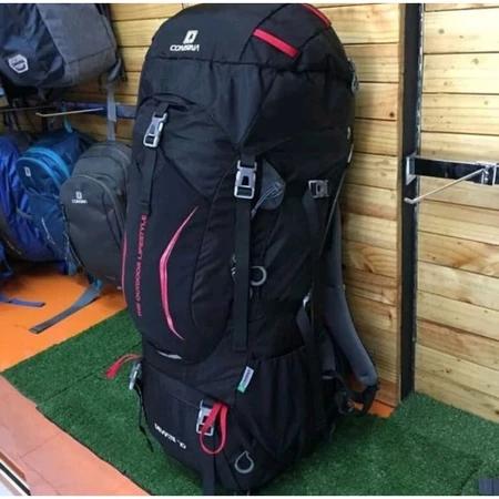 Consina Tas Carrier Deviate 70 Ltr - Bahan Lebih Ringan Waterproof Top Loading dengan Raincover dan 