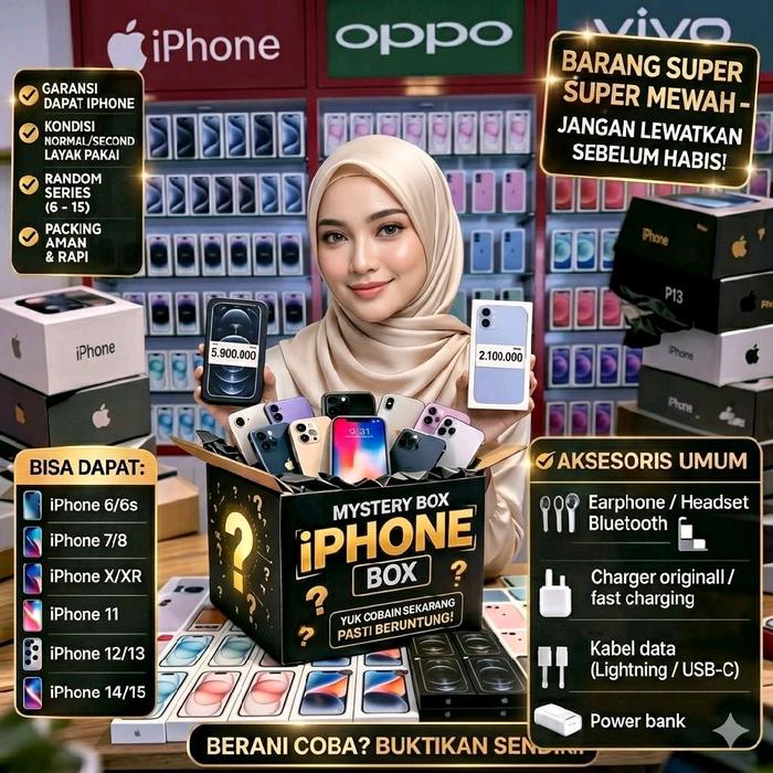 SEMUA PASTI BERHADIAH BOX KEBERUNTUNGAN MYSTERY BOX HADIAH JAM TANGAN.HP.SPEAKER BLUETOOTH PORTABLE 