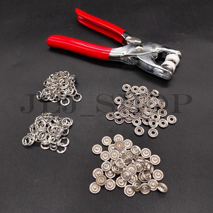 Set Tang press Kancing jepret + Kancing Jepret isi 50 pasang