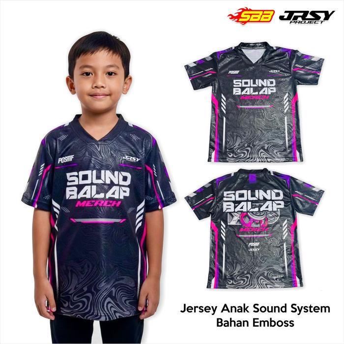 Jersey Sound System Merch Premium Emboss Sound Balap Blitar Baju Kaos DriFit Size L XL XXL Anak Dewa