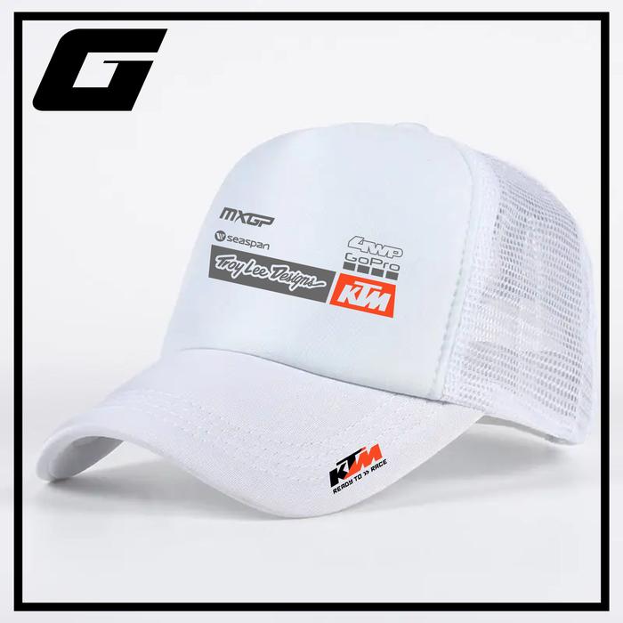 TOPI KTM 4WD GOPRO / TOPI JARING KTM 4WD GOPRO / TOPI TRUCKER KTM 4WD GOPRO BISA COD Dewasa Pria