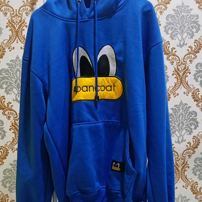 jaket hoodie pancoat biru