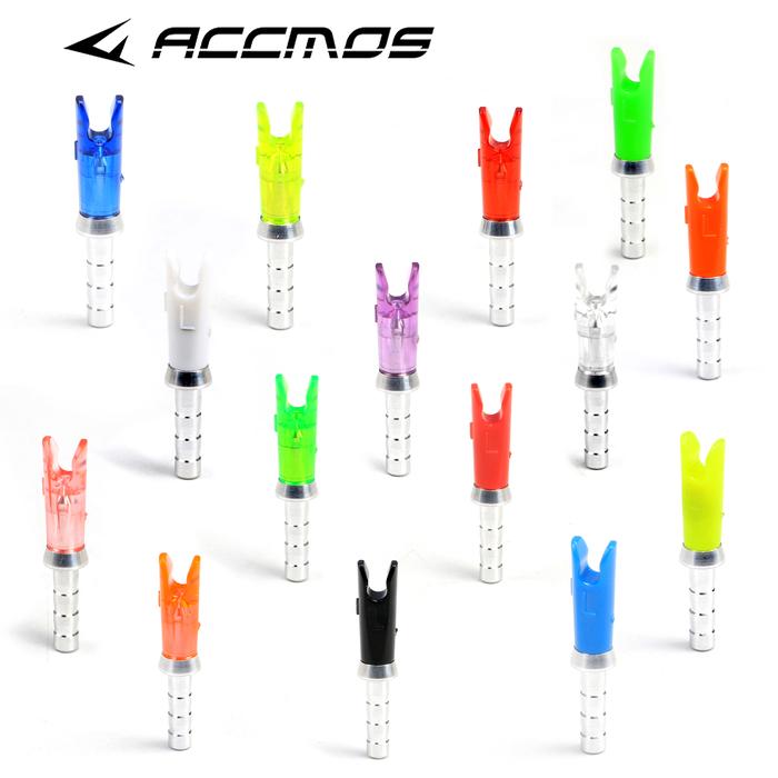 36pcs Arrow Pin Nocks Size L Arrow Nock +Aluminum Pin  For ID 4.2 mm