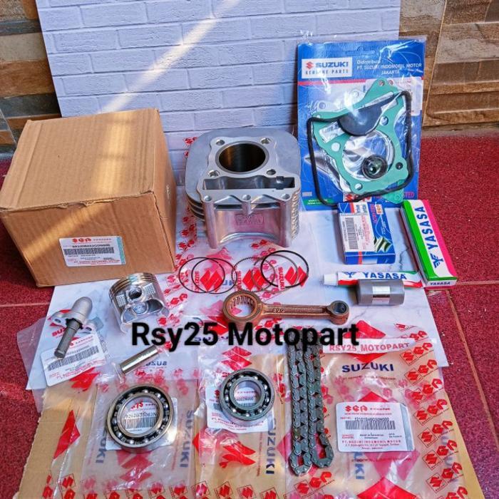 PAKET KOMPLIT BLOK SEHER SUZUKI SPIN 125 SKYWAVE SKYDRIVE HAYATE SGP