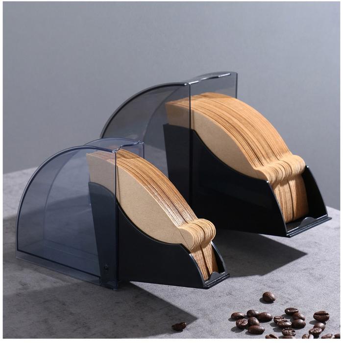 Coffee Filter Holder / V60 Fan shaped Filter Paper Cox V02 Filter Paper Dust-proof Storage Filter Pa