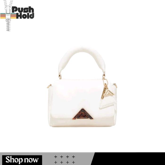 ALDO TOPLUXE TOP HANDLE Tas Wanita Top Handle Original Dengan Aksen Unik - BONE