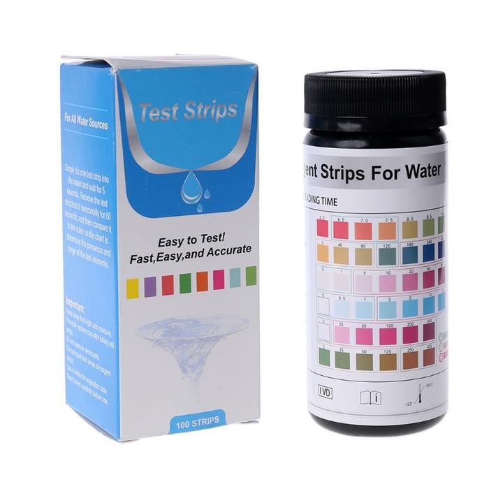 P82D 100strips Water Test Paper 6in1 pH alkalinity Nitrite Chlorine
