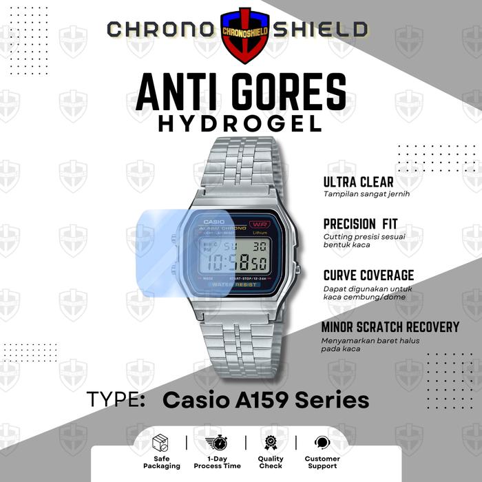 Anti Gores Hydrogel untuk Casio A159 A 159 A-159wa Antigores Chronoshield