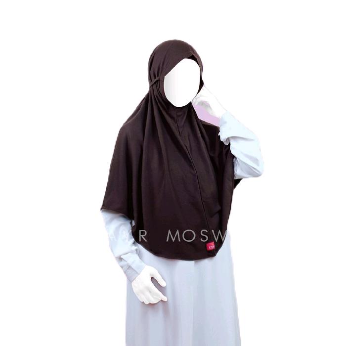 Afiyah Khimar by Khayr Moswear kerudung wanita dewasa non pad L Instan Muslim Jilbab Simple Syari Ba