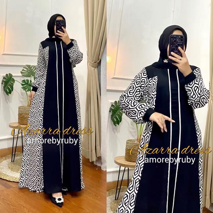 Azzara dress gamis kekinian amora by ruby