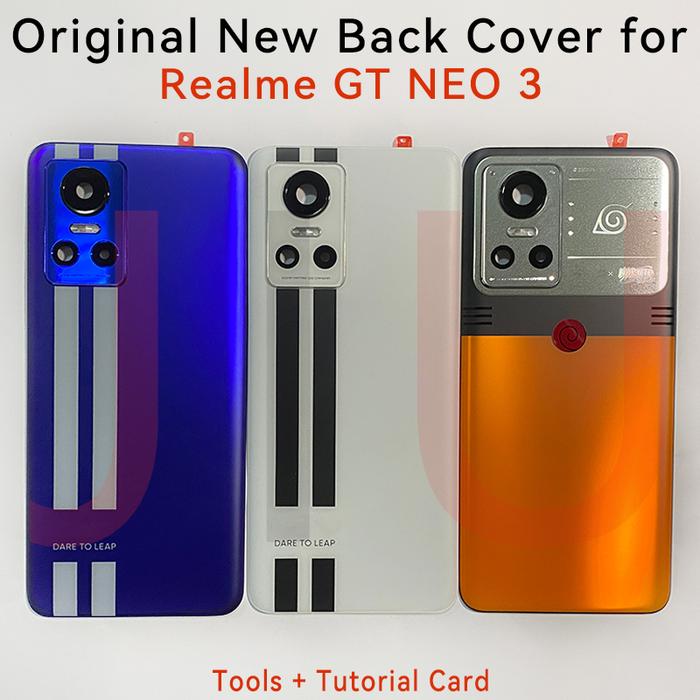 Original NEW Back Glass Cover For Realme GT Neo 3 Neo3 Battery Cover