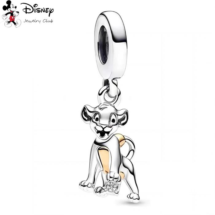 MINISO NEW 2025 Disney Mickey Mouse、Tiger Simba、Lucky Rabbit Pendant Dangle Charm Bead Fit Original 