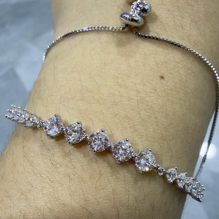 Gelang LG043 3 carat 3.4gram Grade Tertinggi Silver Bracelets