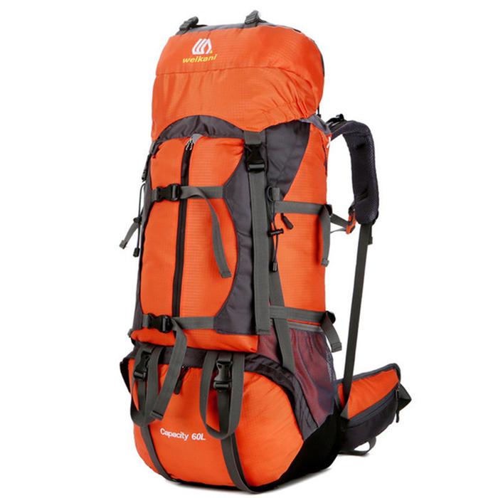 60L Outdoor Climbing Backpack Rain Cover Rucksack Waterproof Mountain