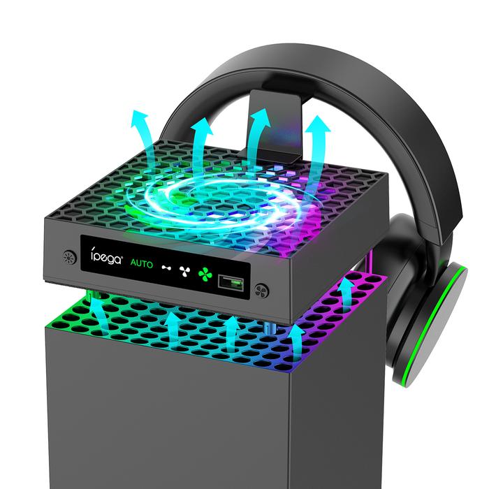 IPEGA Cooling Fan for Xbox Series X with Automatic Fan Speed Adjustable by Temperature, High Perform