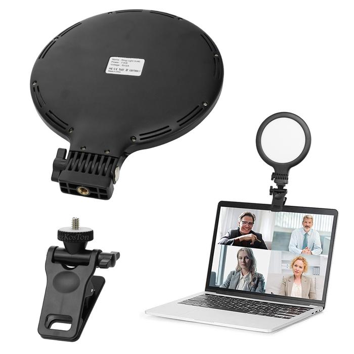 Selfie Ring Light LED Lamp Lighting With Clip On Laptop Computer For