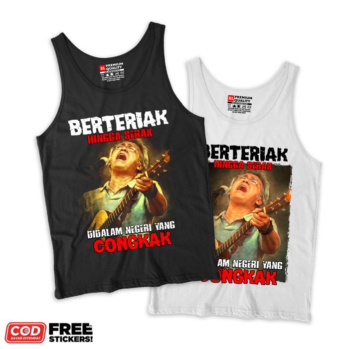 HitakaStory Kaos Oblong Lekbong Iwan fals Sumbang bahan Katun | Lekbong Iwan fals | Baju Lekbong Obl