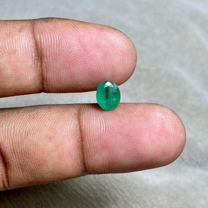 natural Emerald Beryl Jamrud asli batu zamrud brazil dim 7x6x4