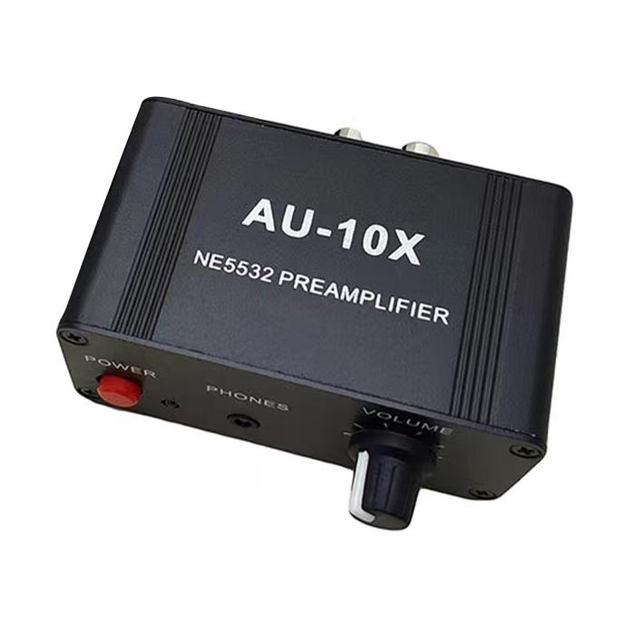 AU-10X NE5532 Stereo Music Audio Signal Pre-amplifier Amp Headphone