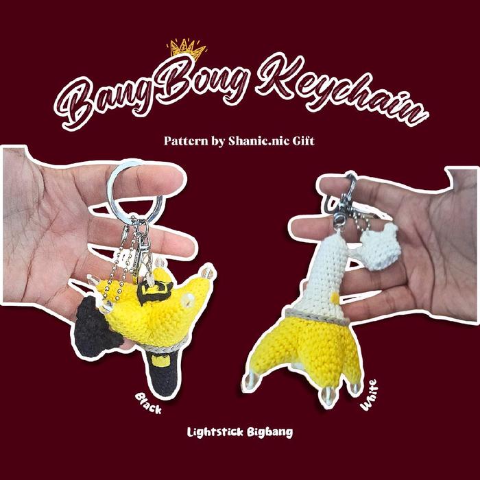 Amigurumi BangBong Keychain (Lightstick BigBang) - Shanie.nie Gift