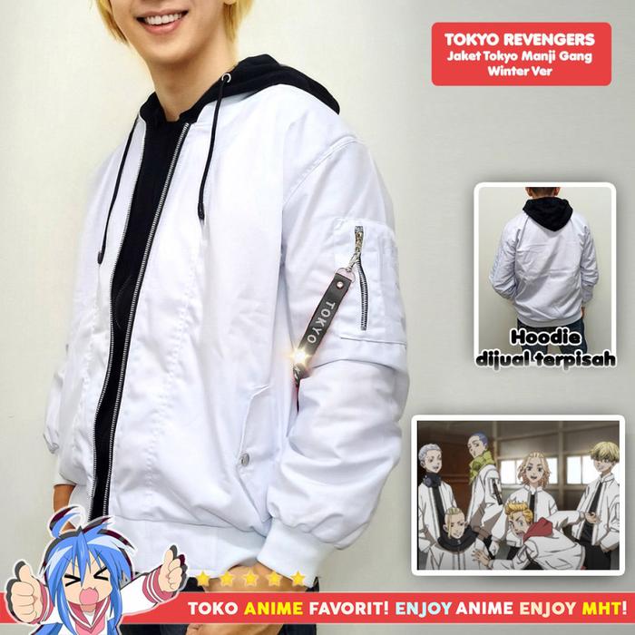 Jaket Bomber Anime Tokyo Revengers Tokyo Manji Kai Winter Mikey Draken