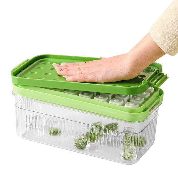 Ice Cube Trays For Freezer 32 Cube Ice Cube Tray With Bin Ice Cube