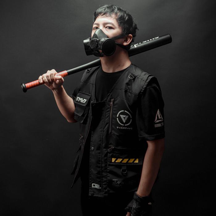 Kremlin Vest Tactical Techwear Hitam - Dark Tech Promo !