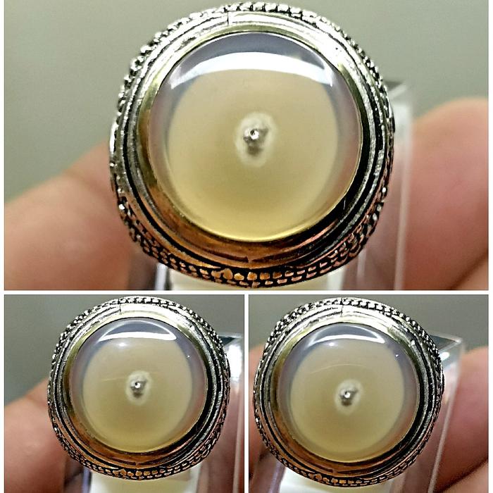 CINCIN BATU AKIK COMBONG SERAMBUT KRISTAL DAN ORIGINAL