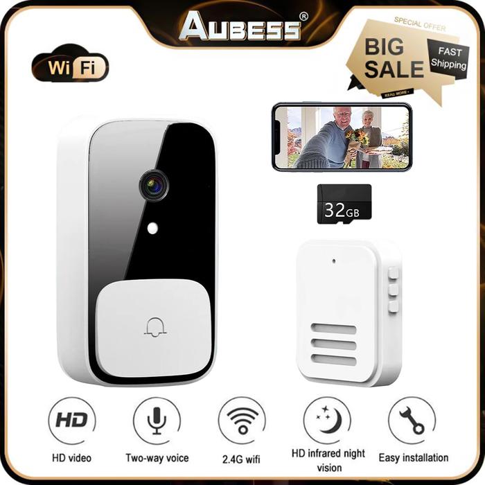 Smart Doorbell Camera Wifi Wireless Intercom Video Home Wireless