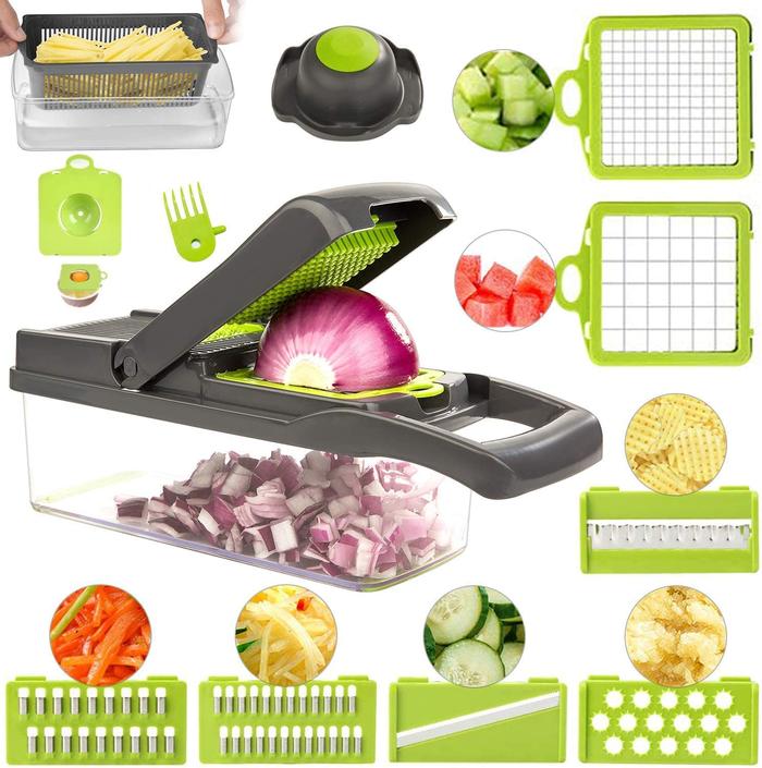 14 In 1 Pemotong Sayur Pengiris Buah Mandoline Pemotong Pengiris