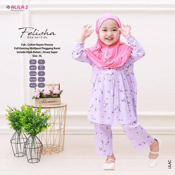 setcel oneset kids masya setelan tunik celana anak rayon viscose ori